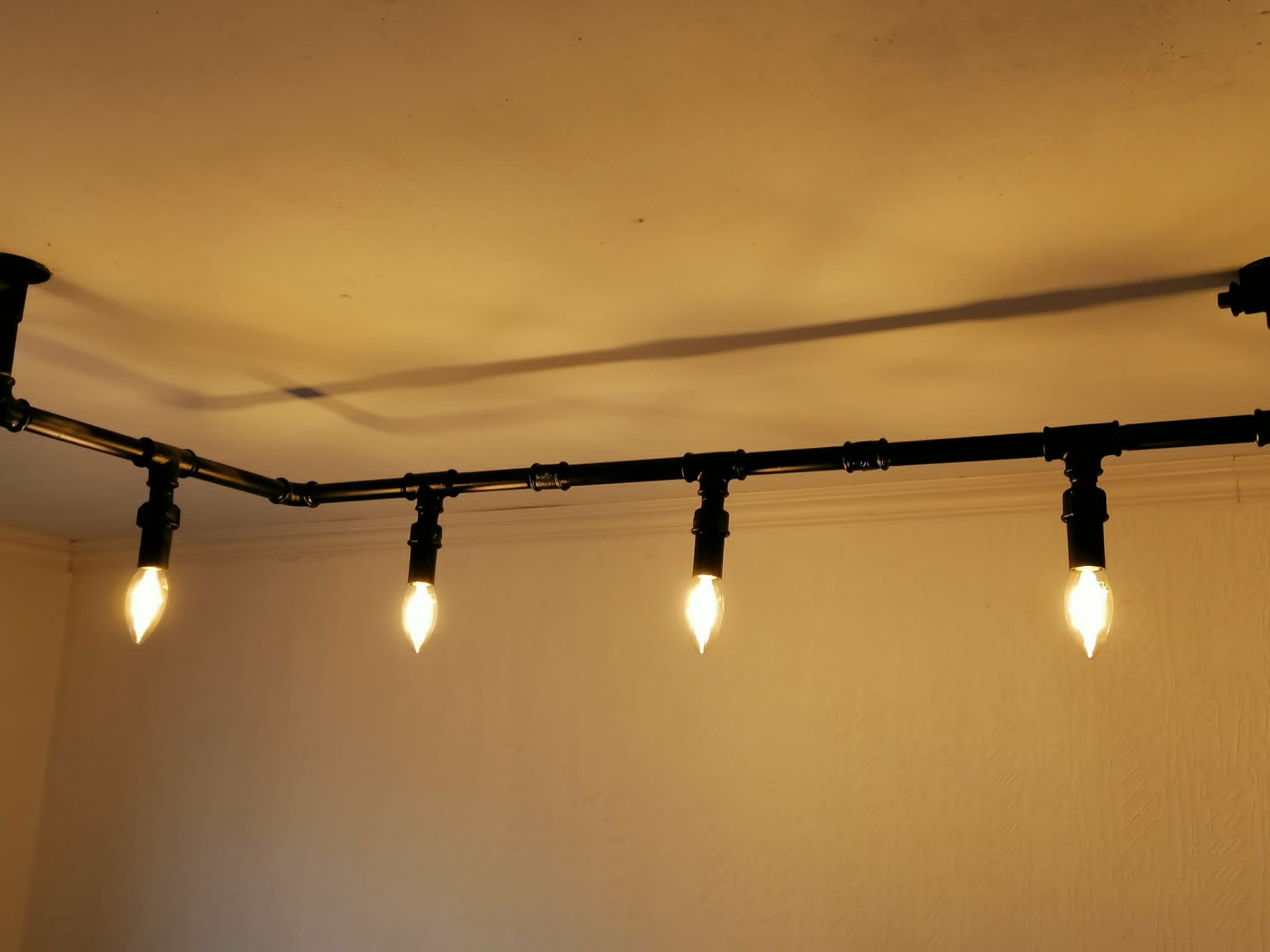 Plafondlamp handmade atelier 456 steampunk diy pipe